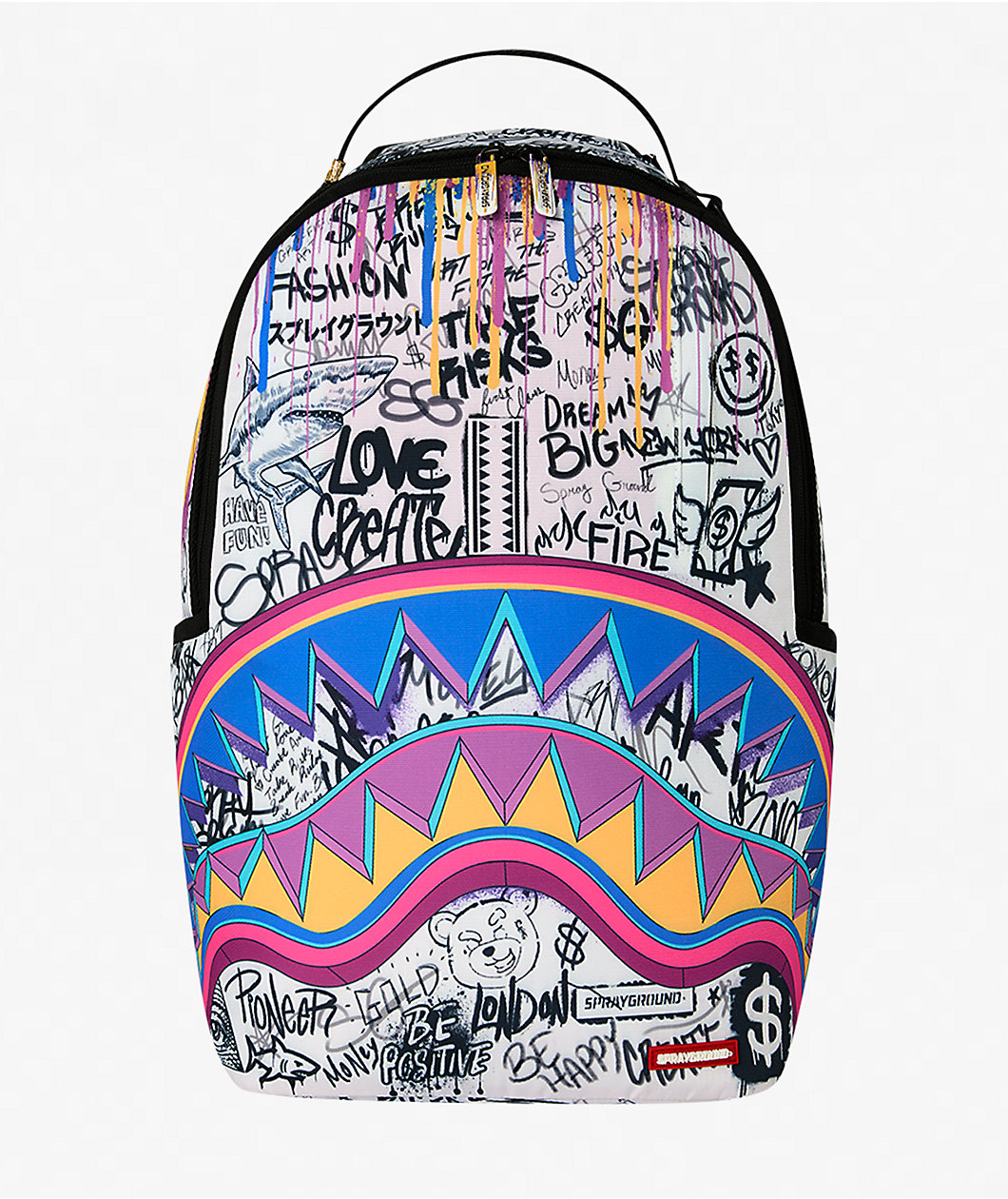 Sprayground Mean Money Collage Backpack