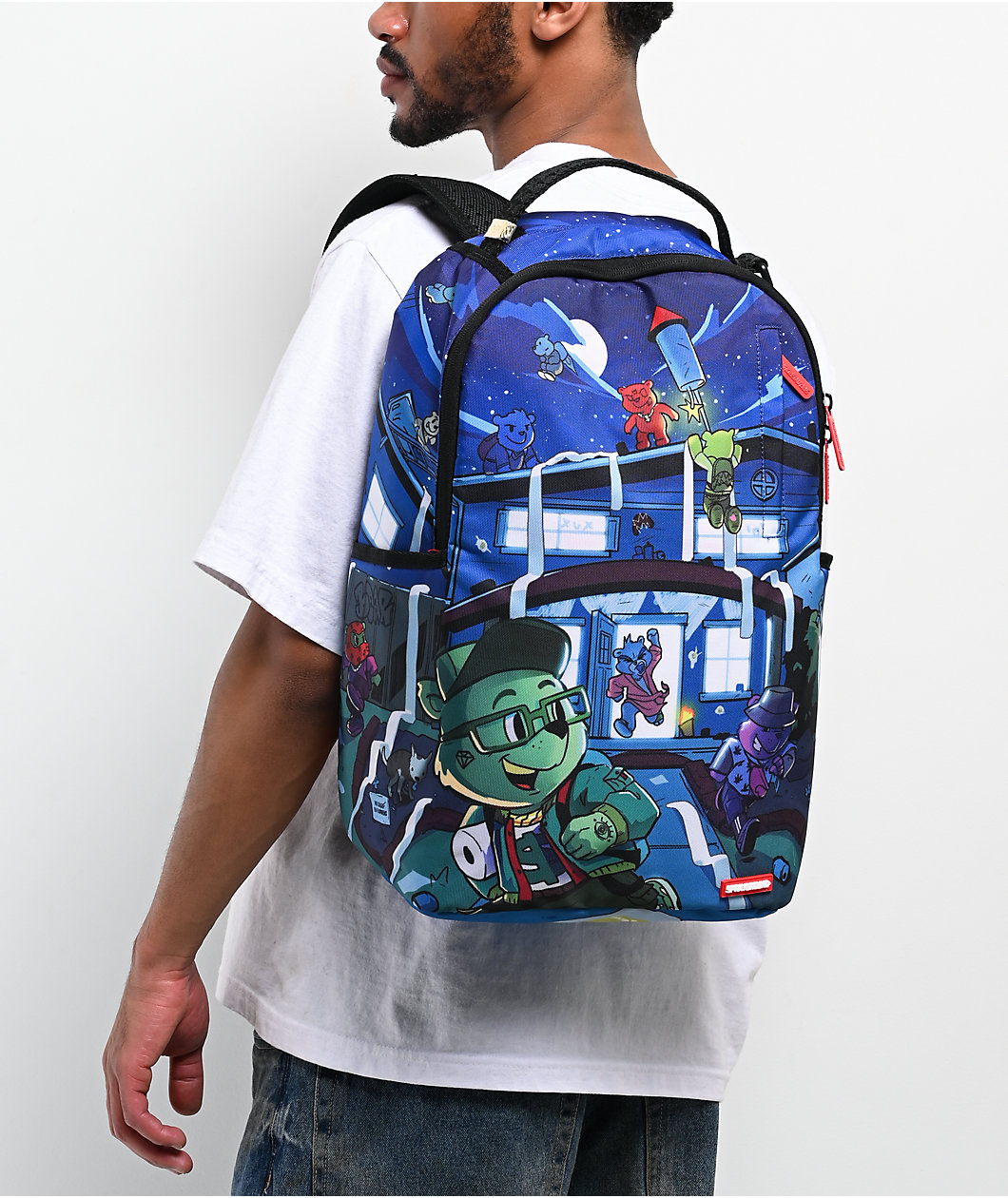 Sprayground Misfits Of Moneyville Blue Backpack