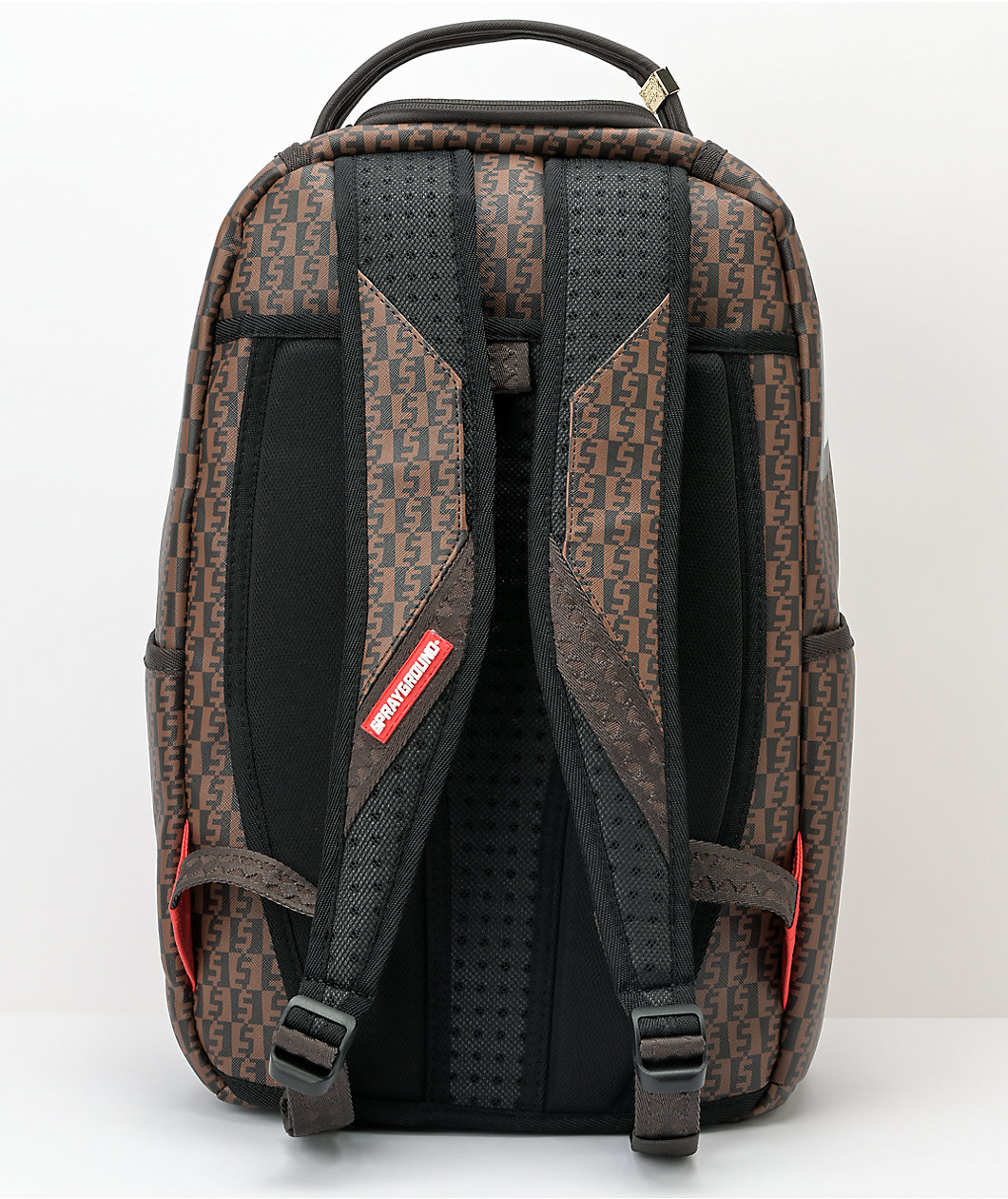 Sprayground Money Checkered Brown Backpack