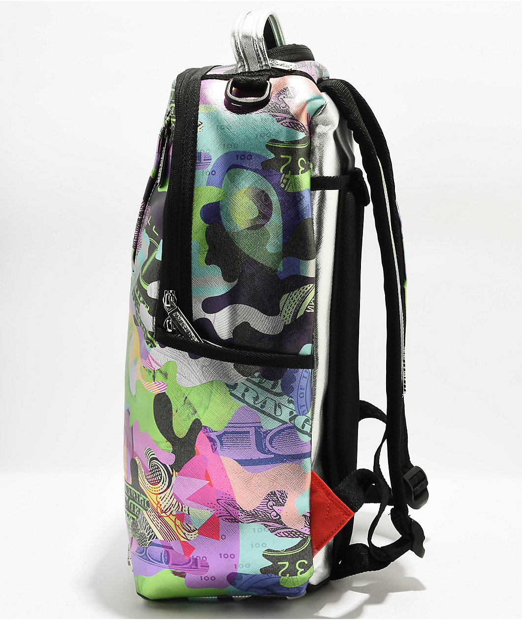 Sprayground Neon Camo Money DLX Backpack