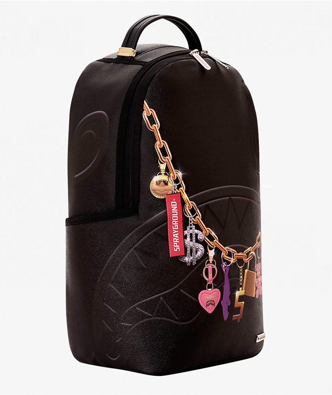 Sprayground Painted Hanging Stuff Black Backpack