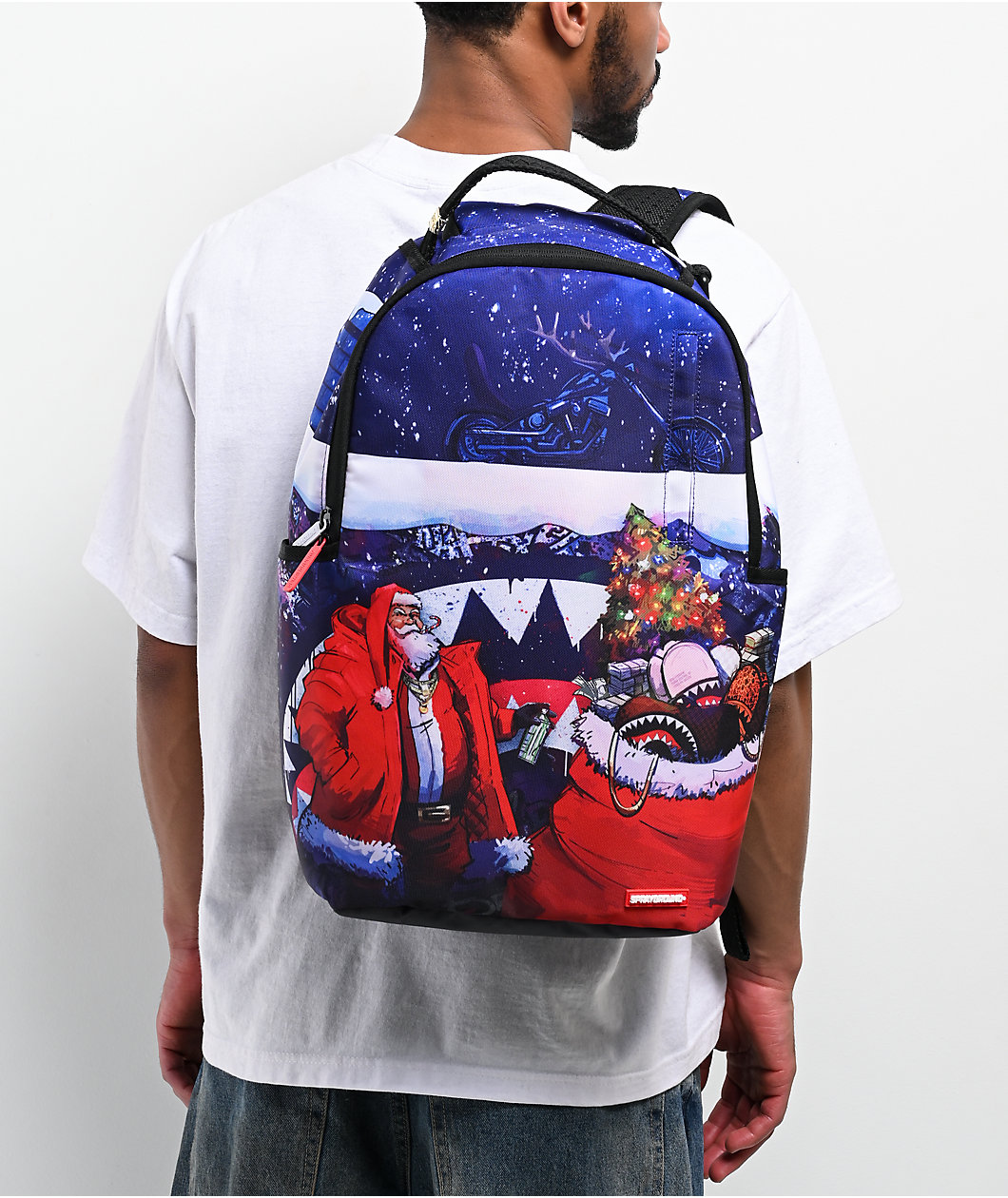 Sprayground Santa Sketchy Paint Backpack