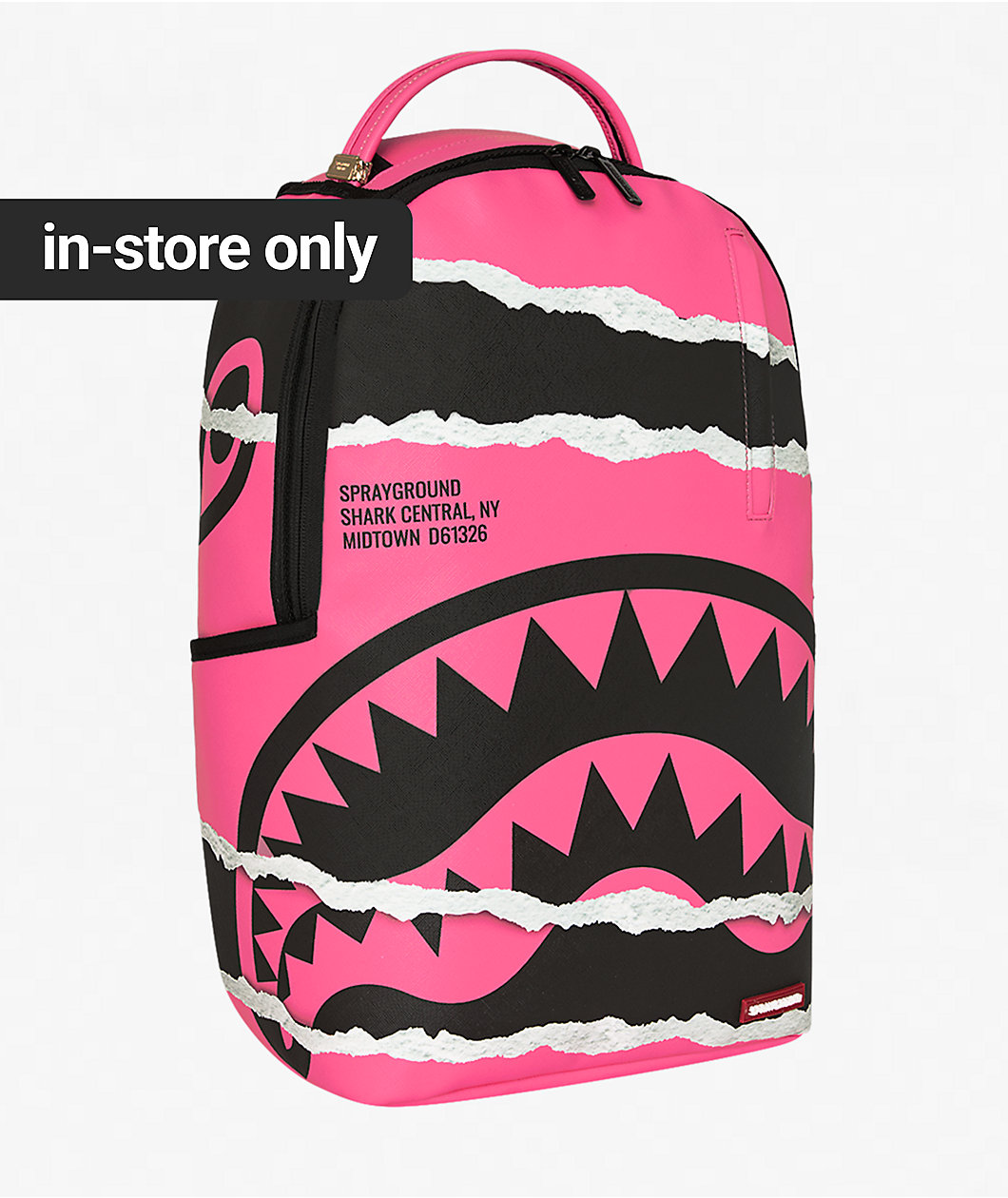 Sprayground Shark Central Duality Tear Pink Backpack