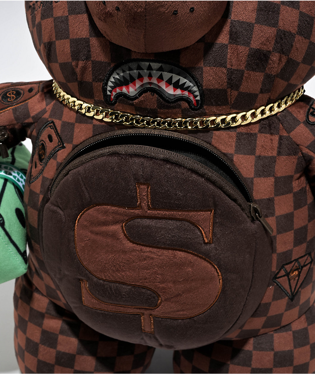 Sprayground Sharks In Paris Brown Lenticular Bear Backpack