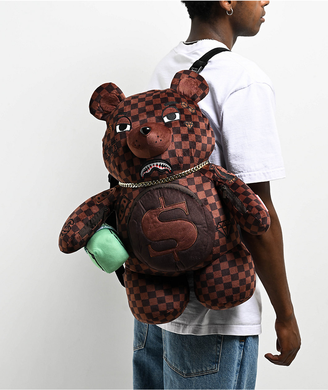 Sprayground Sharks In Paris Brown Lenticular Bear Backpack