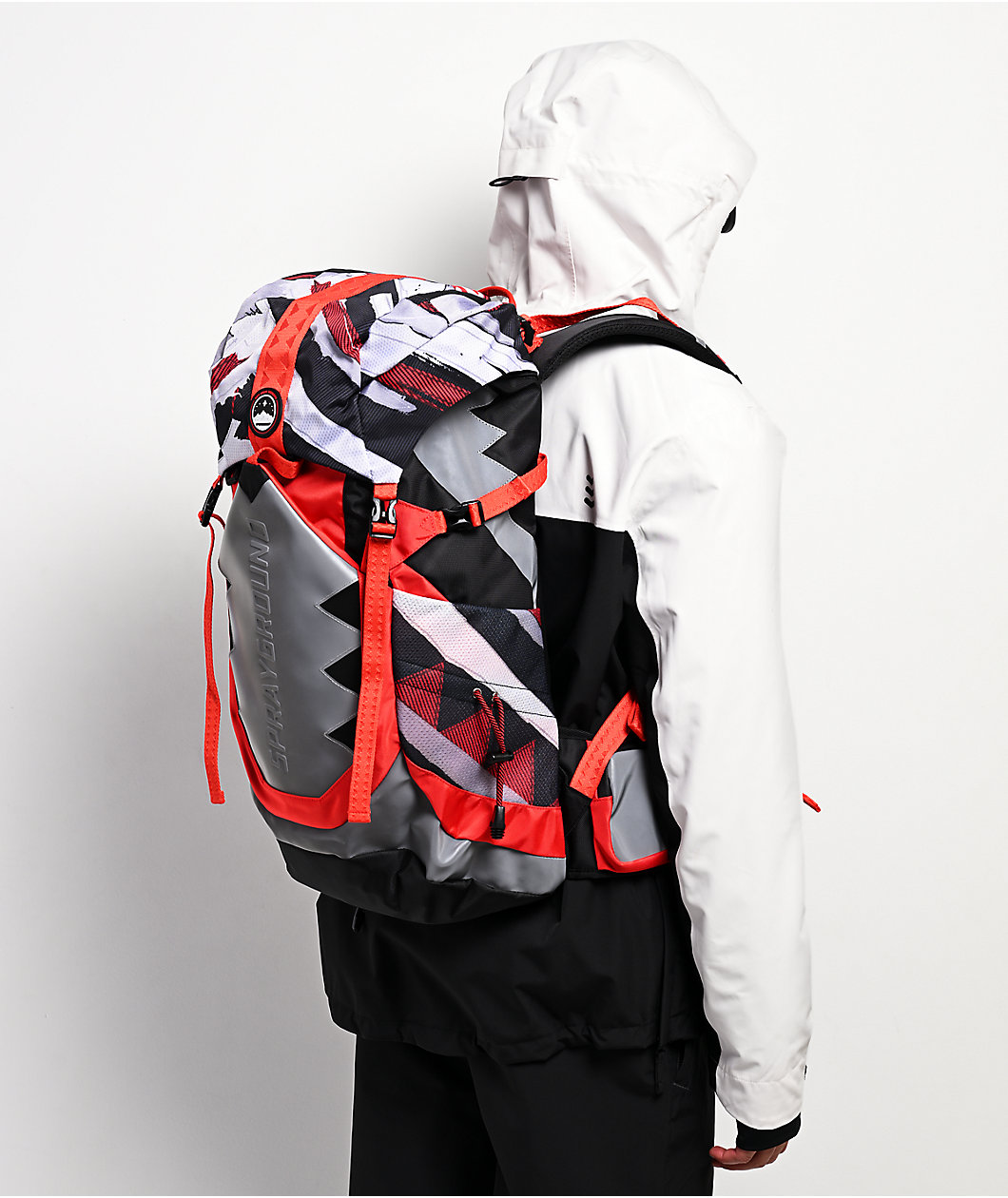 Sprayground Shredded Arctic Camper Backpack