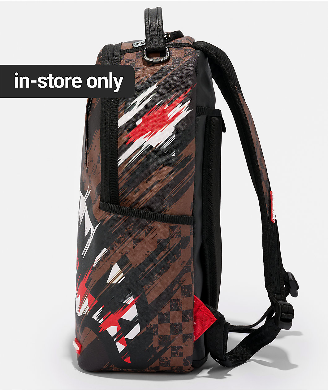 Sprayground Smeared Grunge Brown Backpack