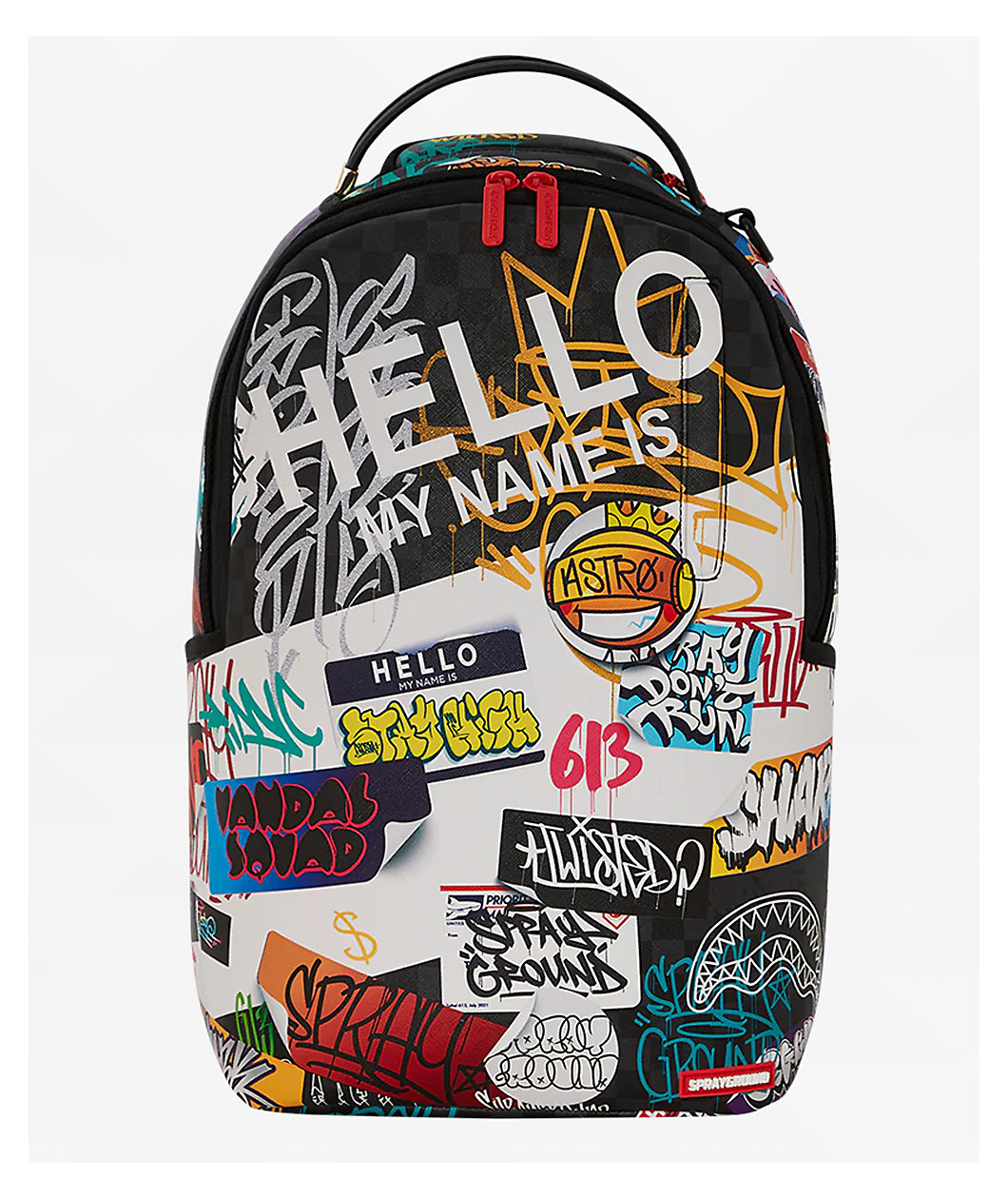 Sprayground Tagged Hello World V14 Backpack