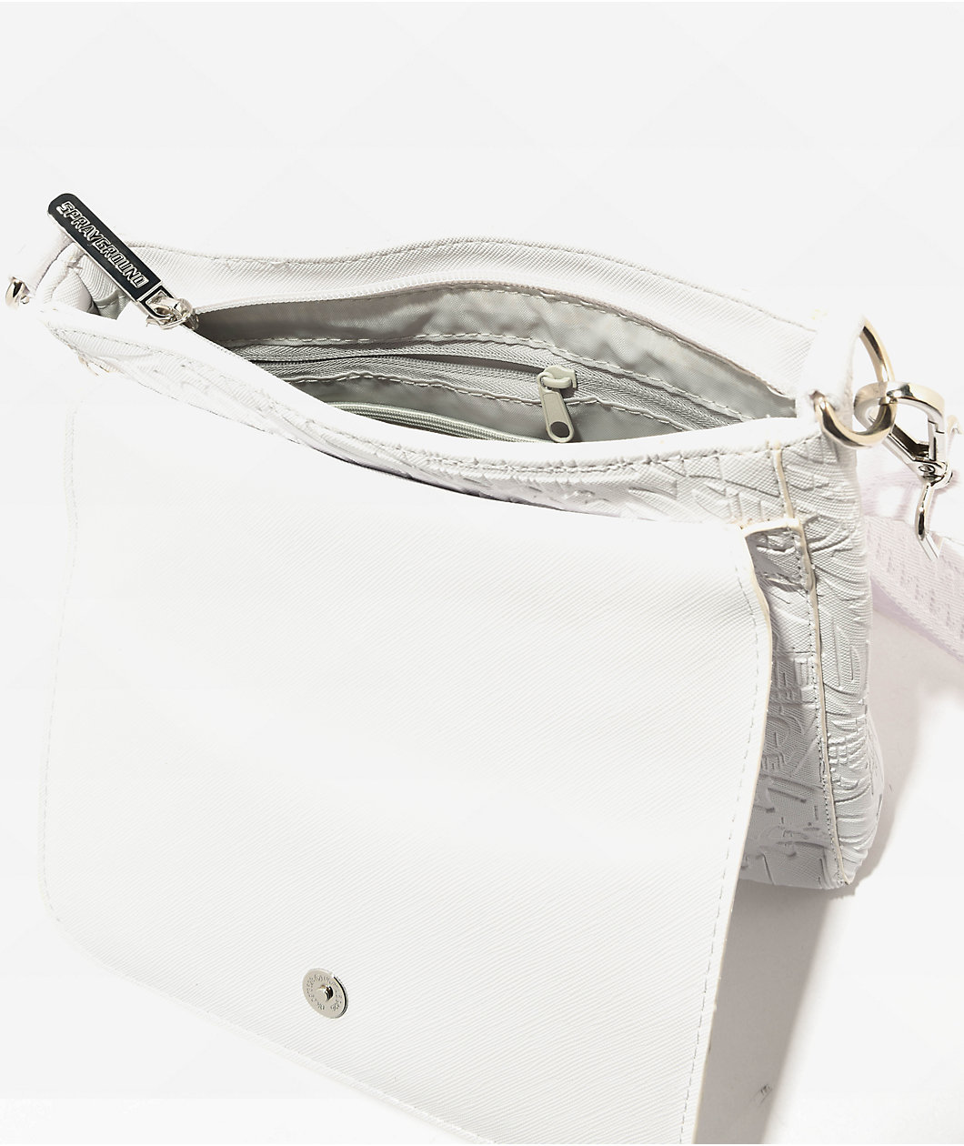 Sprayground White Scribble Messenger Bag