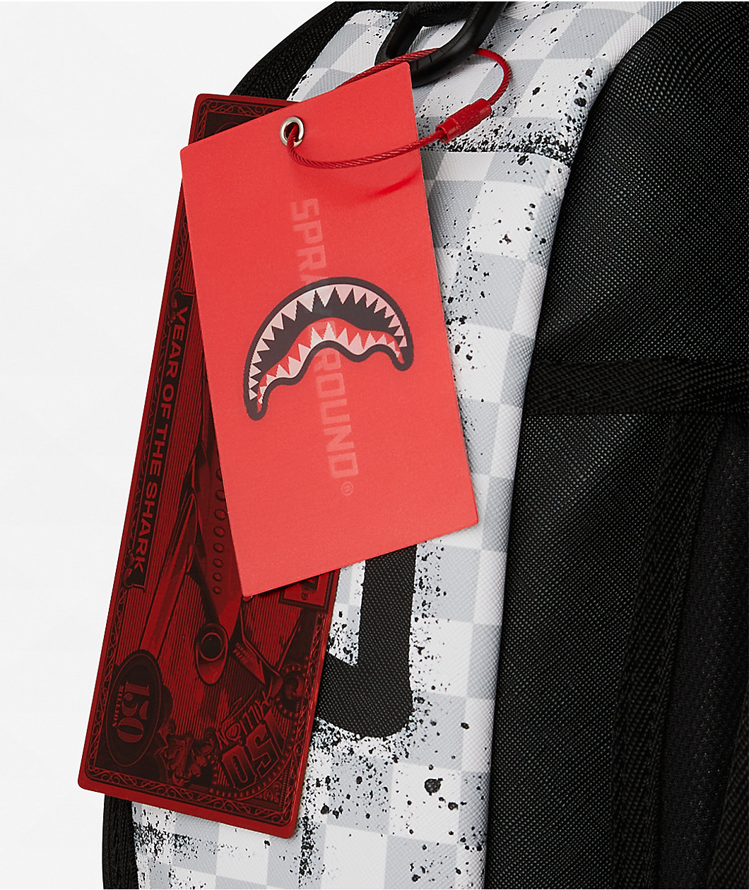 Sprayground White Stencil Backpack