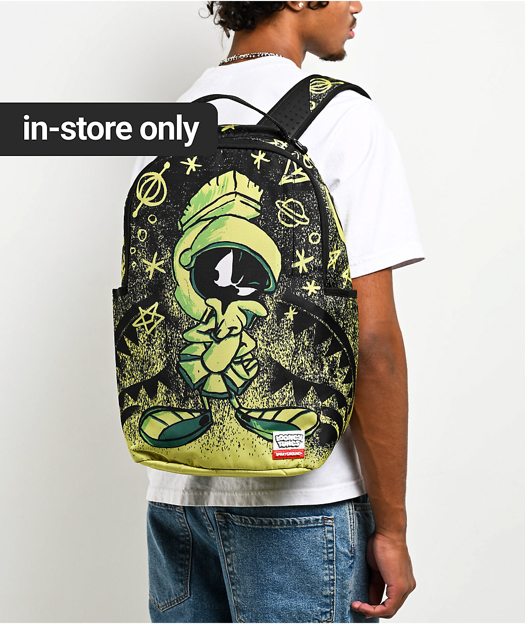 Sprayground x Looney Tunes Marvin The Martian Spray Black Backpack