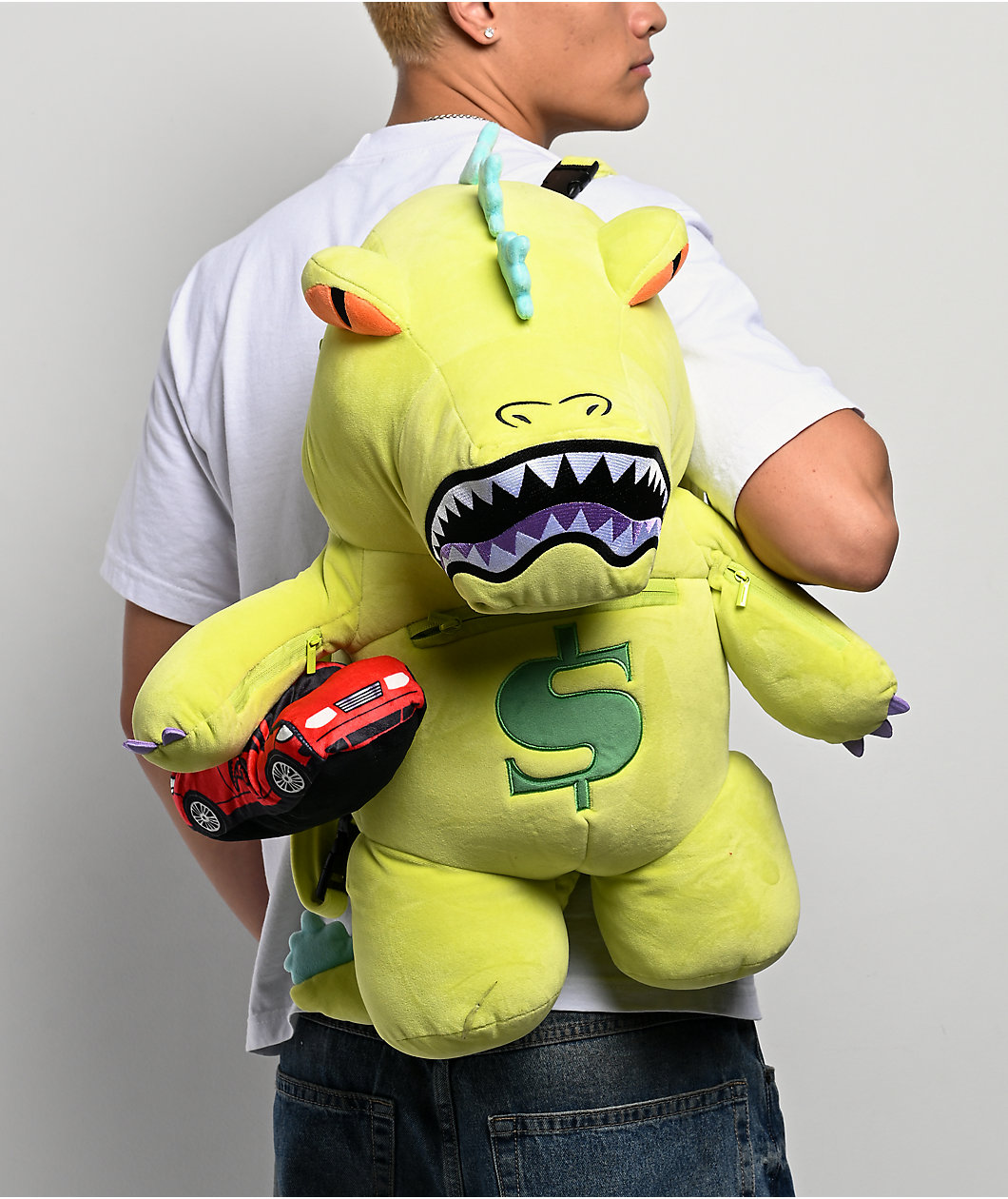 Sprayground x Nickeodeon Reptar Money Bear Plush Backpack