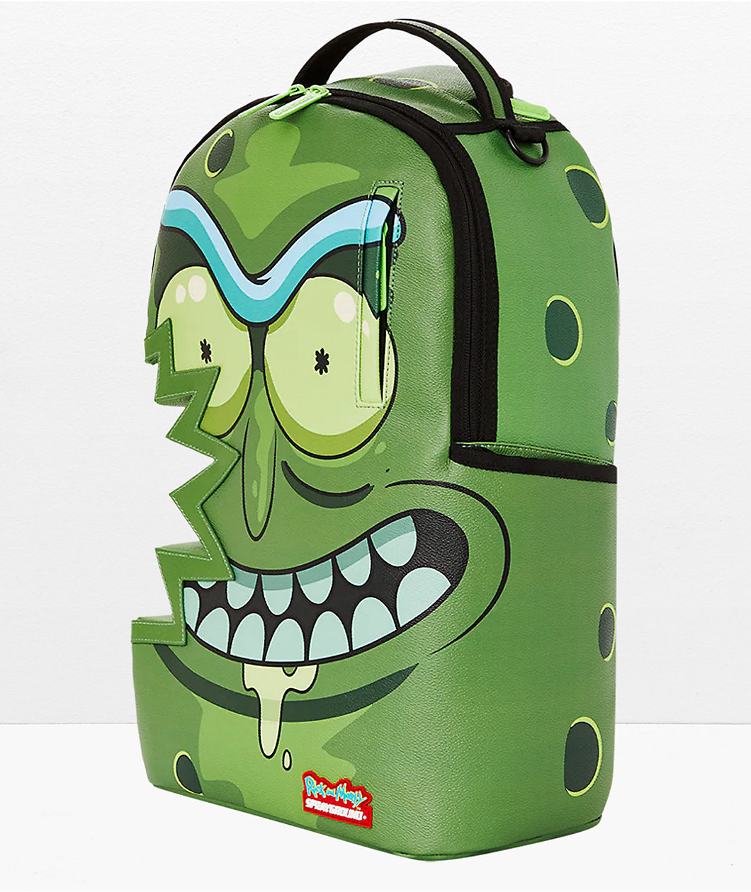 Sprayground x Rick & Morty Shark Bite Green Backpack