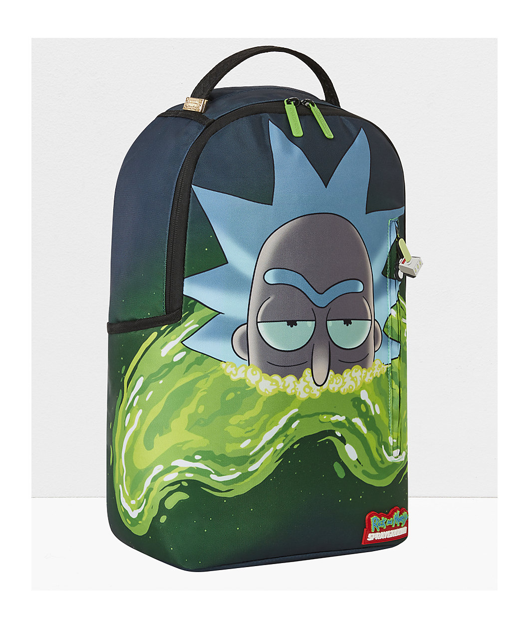 Sprayground x Rick and Morty Portal Green Backpack