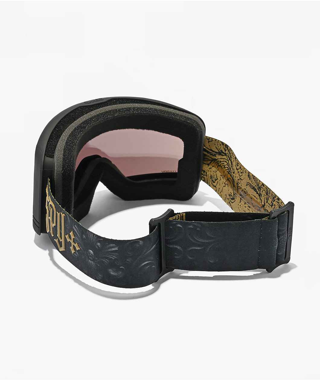Spy Megalith Blackmetal & Gold Snowboard Goggles