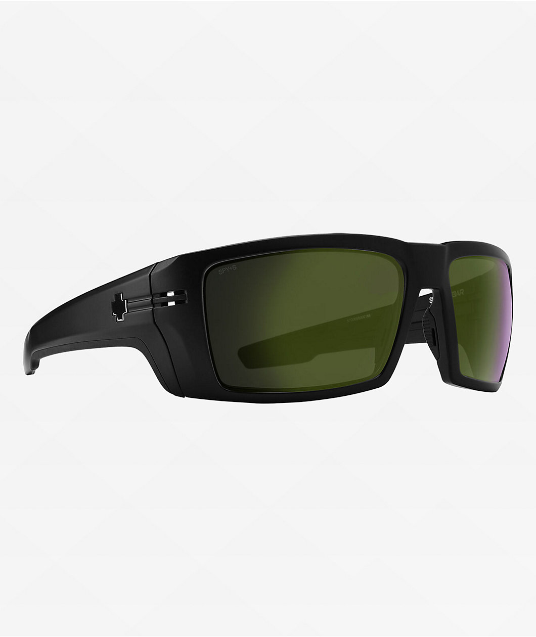 Spy Rebar ANSI Black & Happy Bronze Polar Olive Spectra Mirror Sunglasses