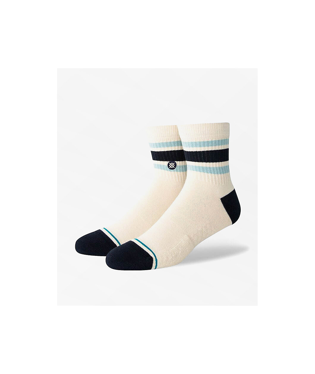 Stance Boyd Natural, Black & Blue Ankle Socks