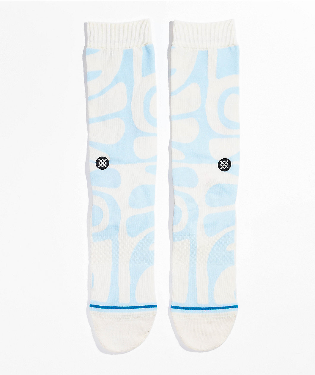 Stance Grooves Moves Light Blue & Beige Crew Socks