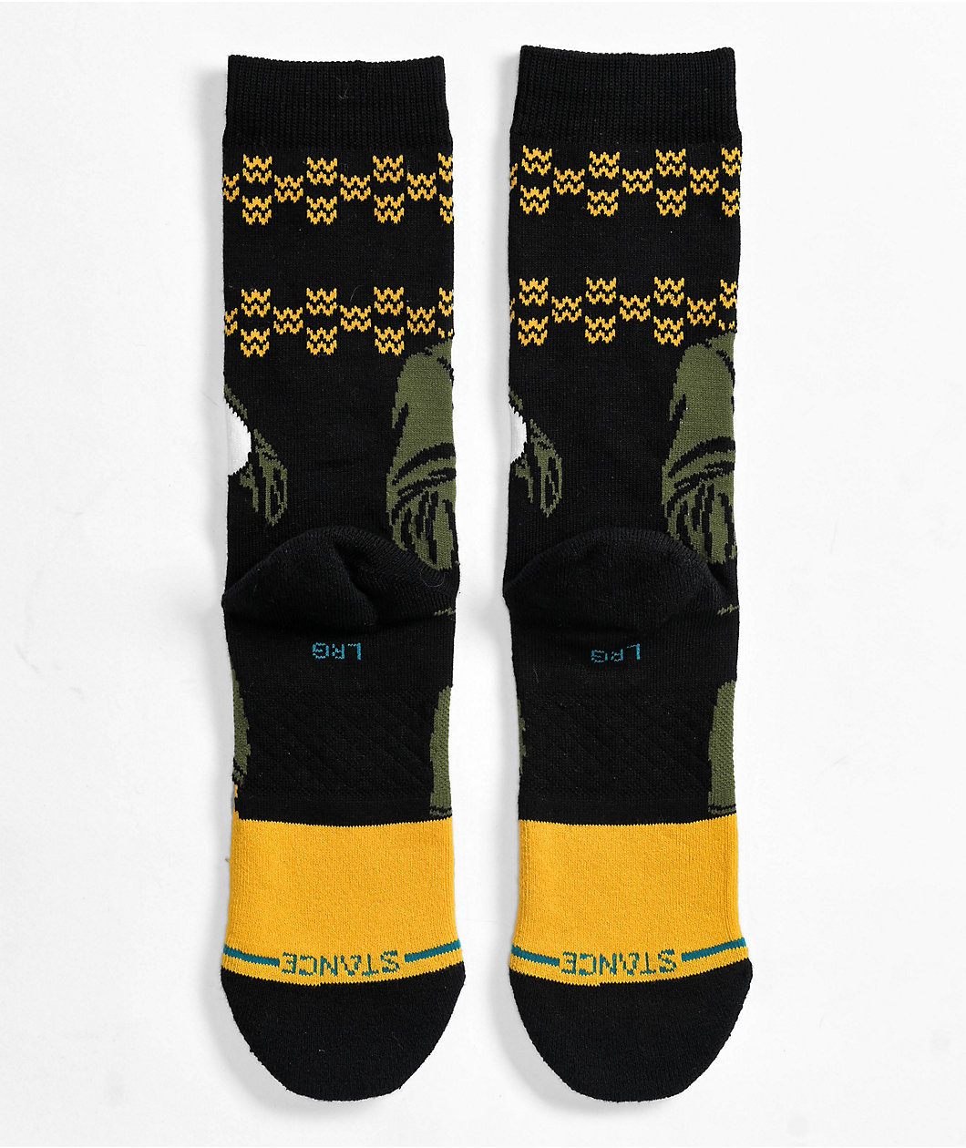 Stance x Elf Smiling Is My Fav Black Crew Socks