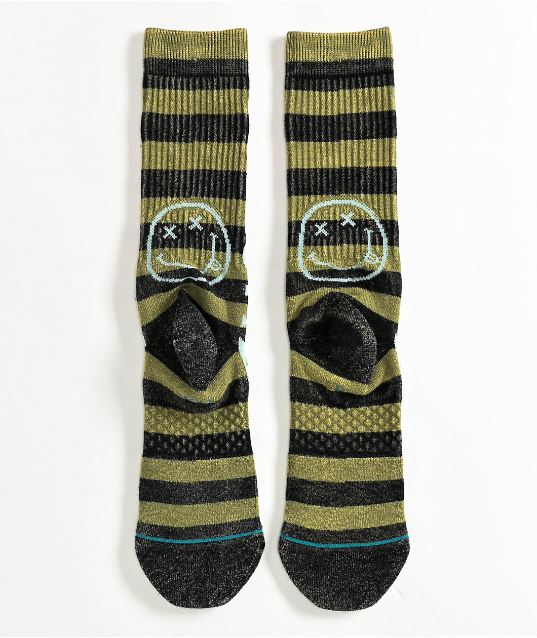 Stance x Nirvana Green Stripe Crew Socks