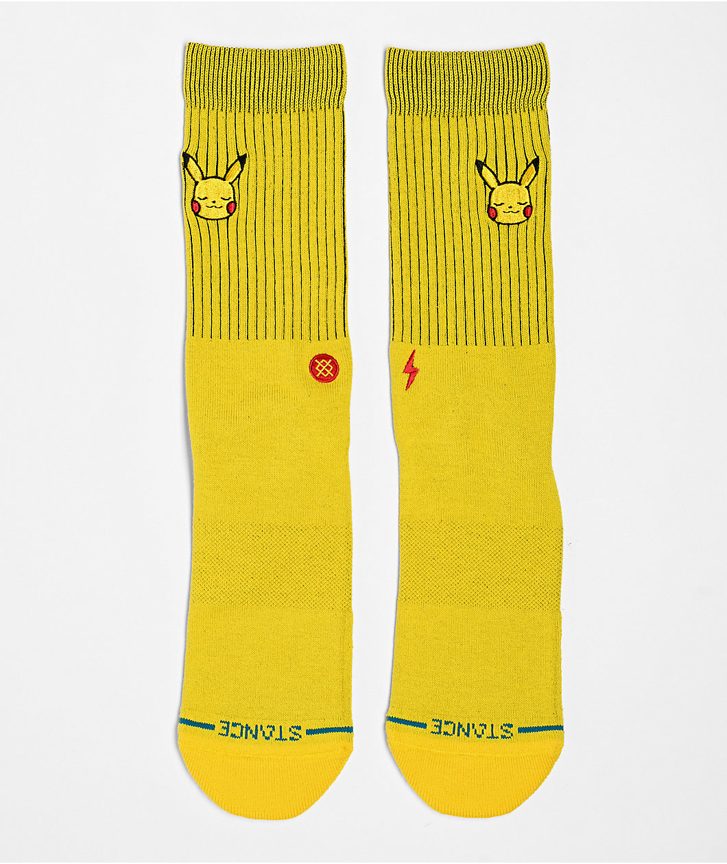 Stance x Pokemon Pikachu Yellow Crew Socks