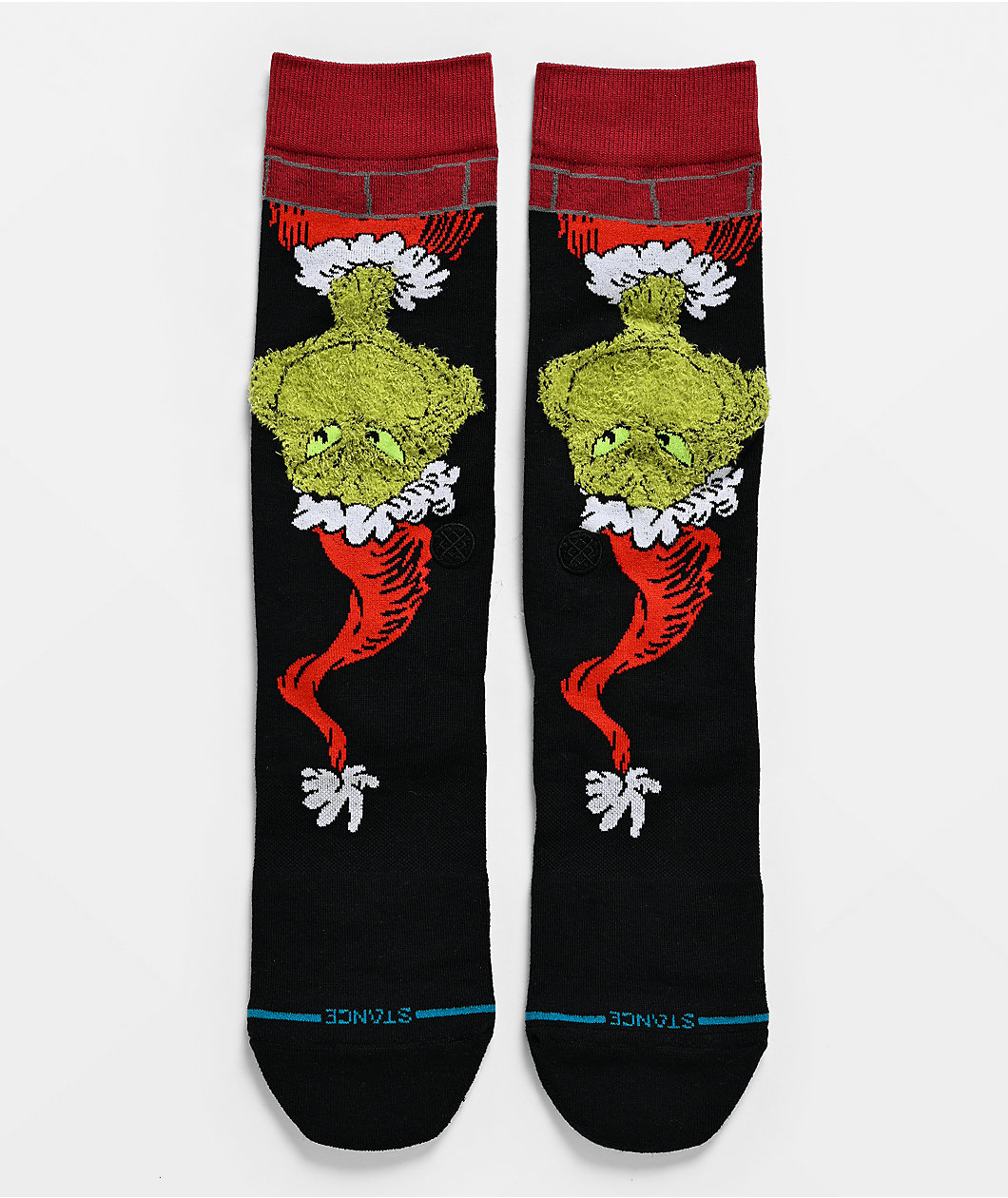 Stance x The Grinch Down The Chimney Black Crew Socks