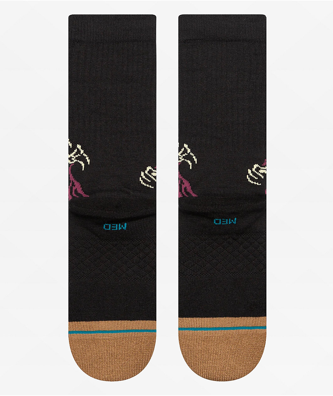 Stance x Welcome Skelly Black Crew Socks