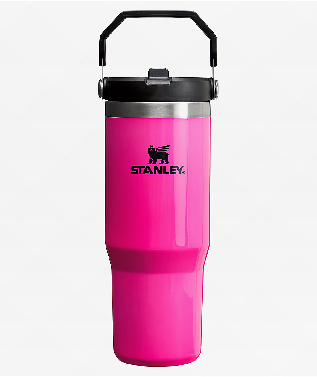 Stanley The Neon IceFlow Flip Straw Electric Pink Tumbler 30 oz