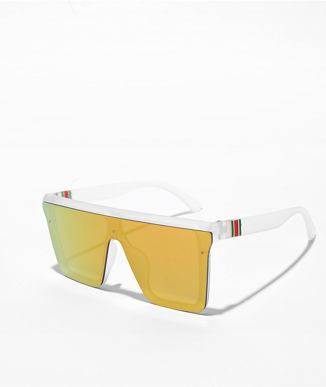Starter Clear, Red & Chrome Sunglasses