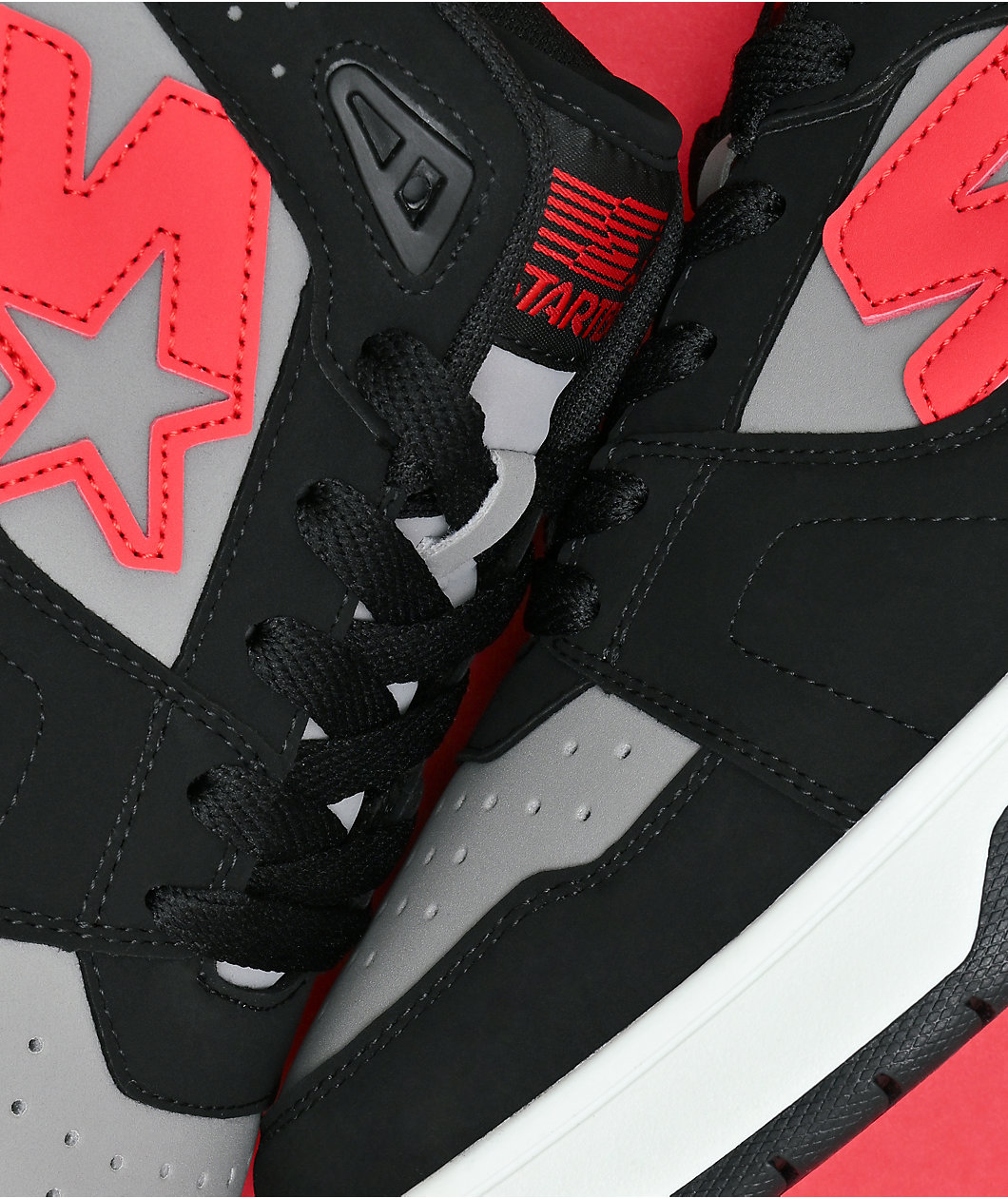 Starter Fast Break Black, Grey & Red Shoes