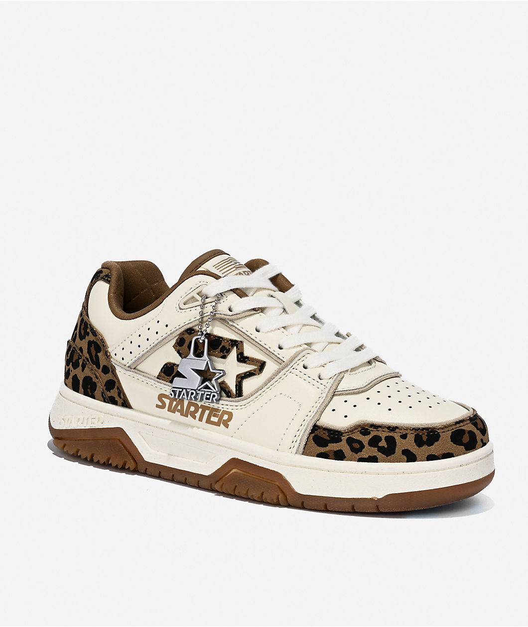 Starter Fast Break Leopard Print, Brown & Cream Shoes