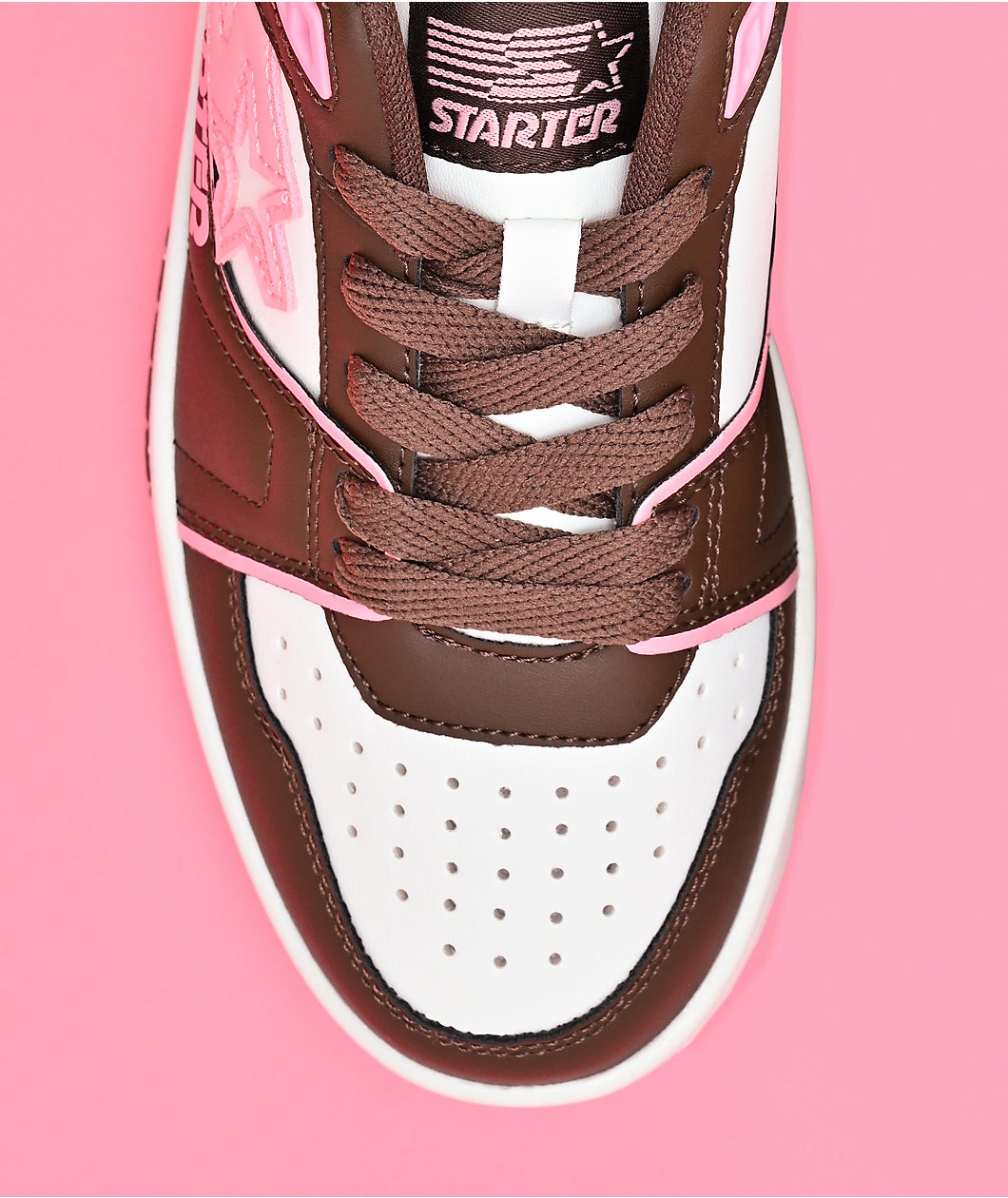 Starter Fast Break White, Brown & Rose Shoes