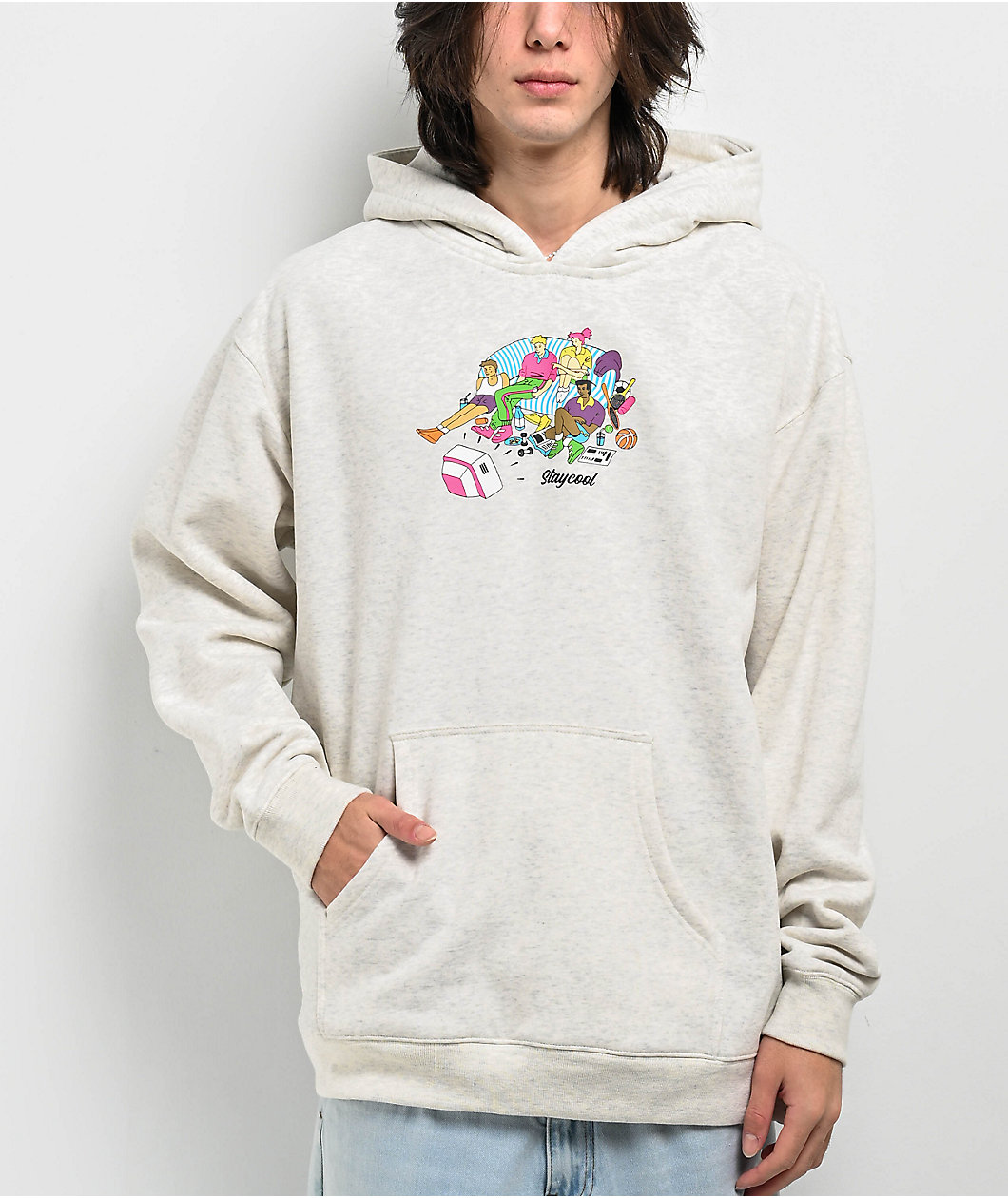 Staycoolnyc Laidback Heather Oatmeal Hoodie