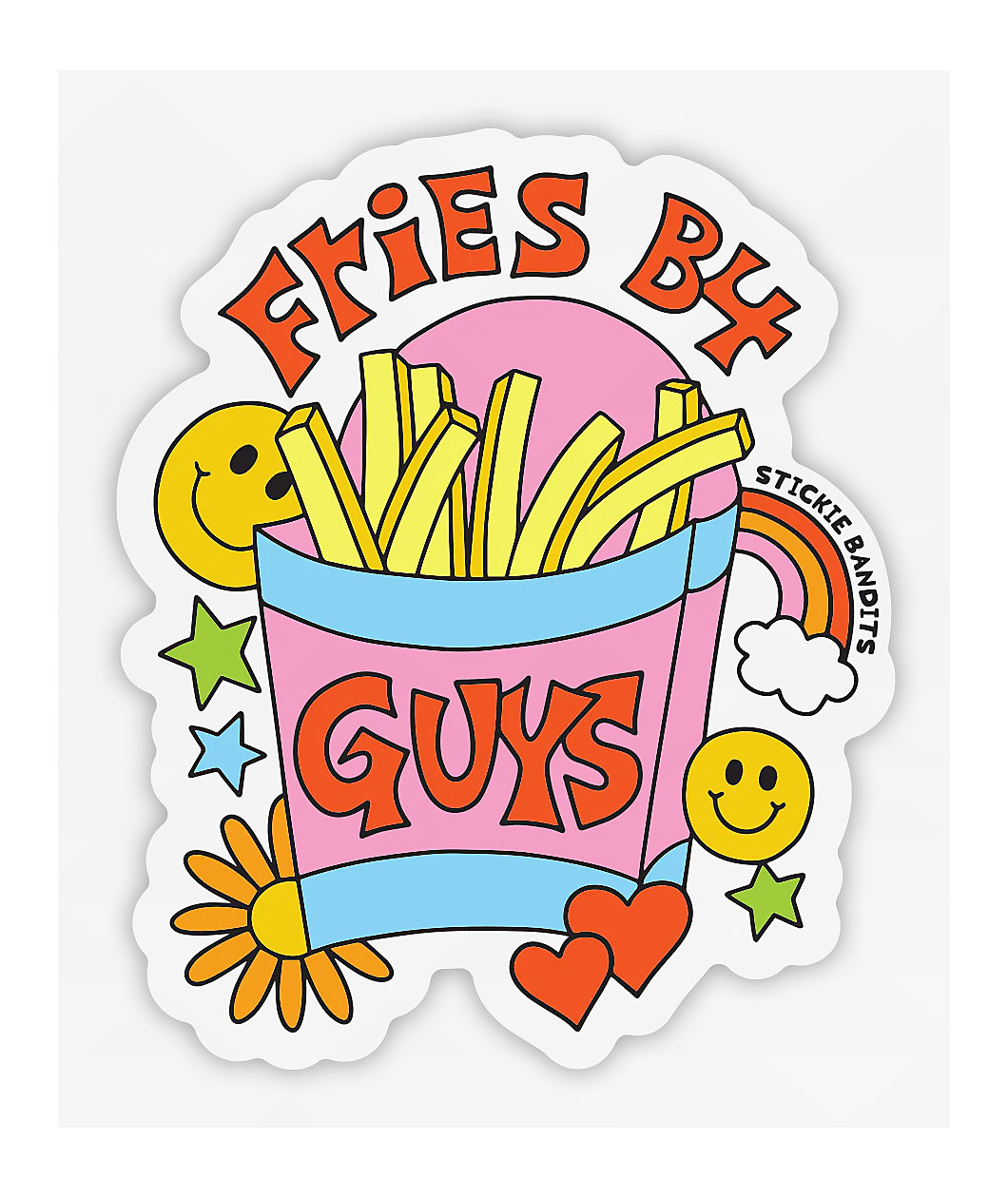 Stickie Bandits Fries B4 Guys Sticker