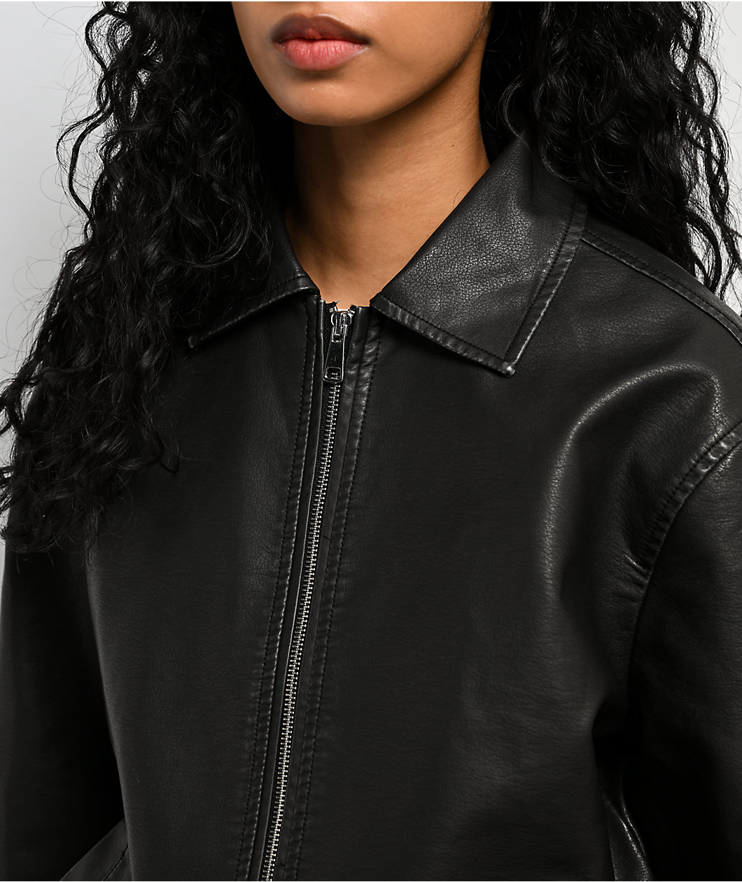 Stitch Fusion Black Bomber Jacket