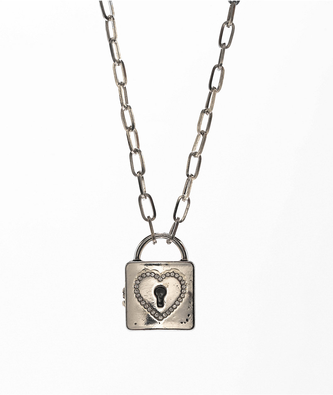 Stone + Locket Key To My Heart 20" Necklace