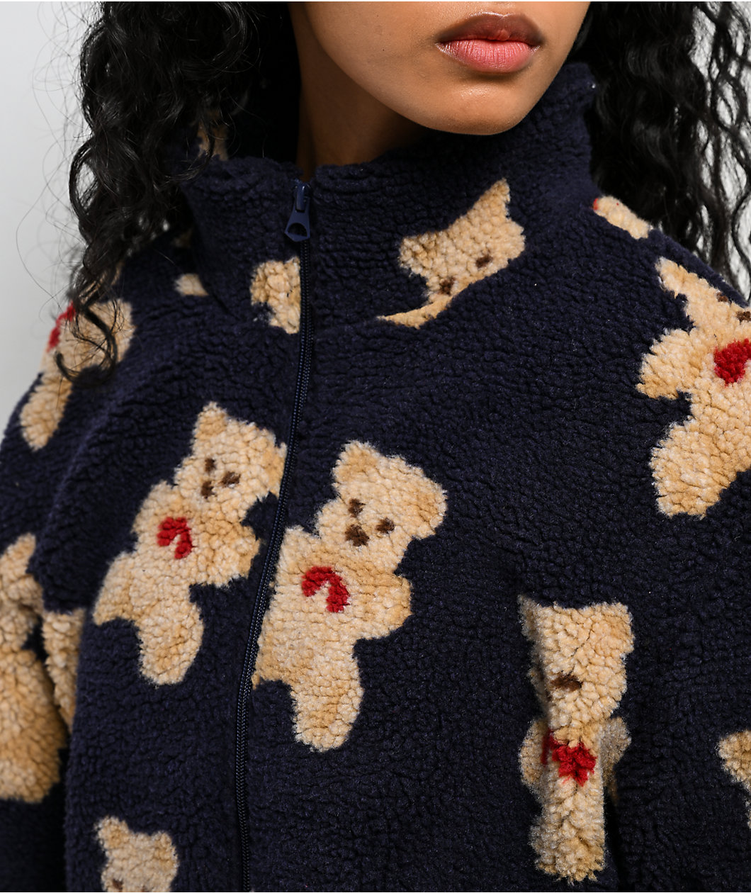 Stoosh Teddy Bear Sherpa Zip Jacket