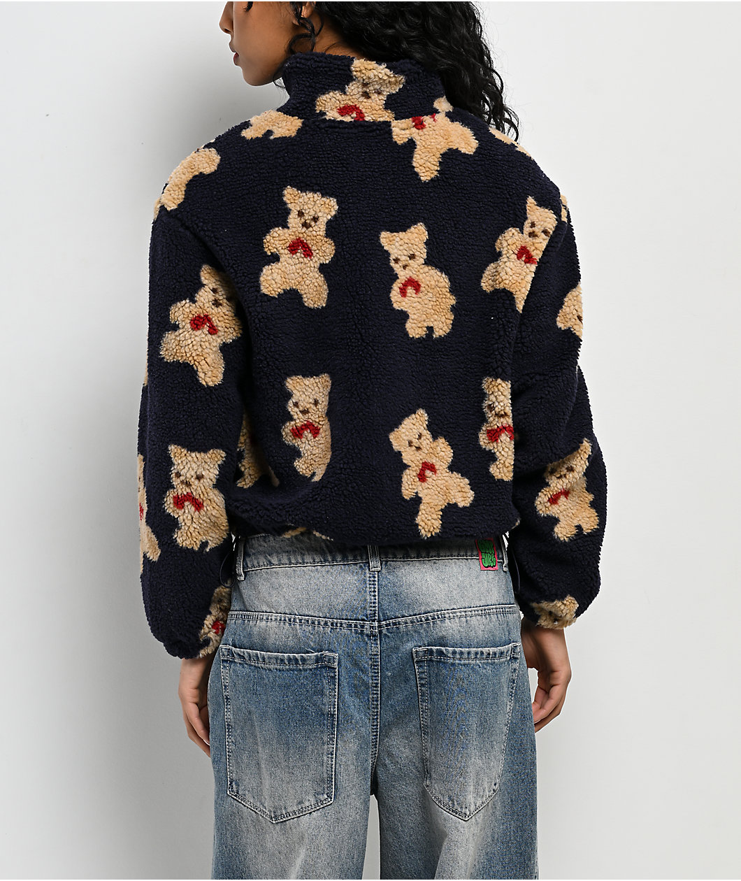 Stoosh Teddy Bear Sherpa Zip Jacket