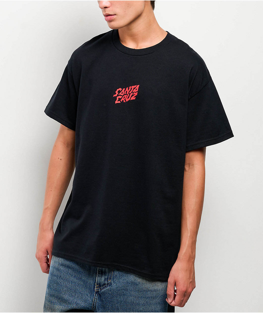 Stranger Things x Santa Cruz Screaming Lights Black T-Shirt