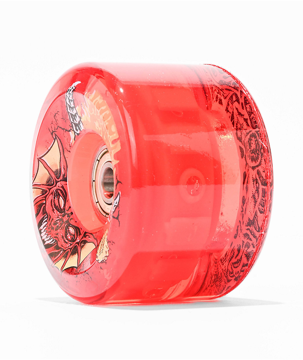 Stranger Things x Slime Balls Light Ups LED Hellfire Club 66mm 78a Red Cruiser Skateboard Wheels