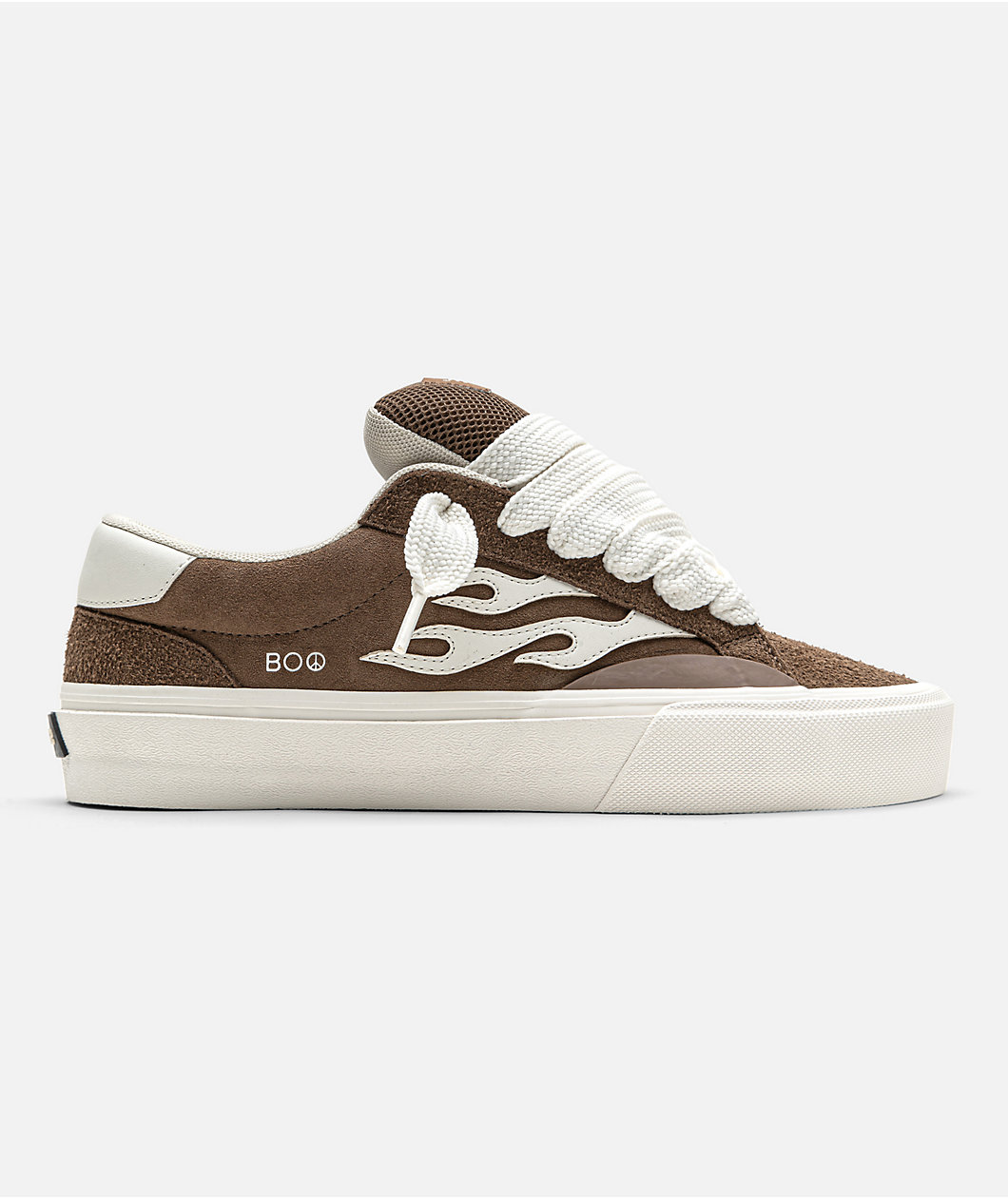 Straye Boo Logan Puff Brown Crepe Skate Shoes