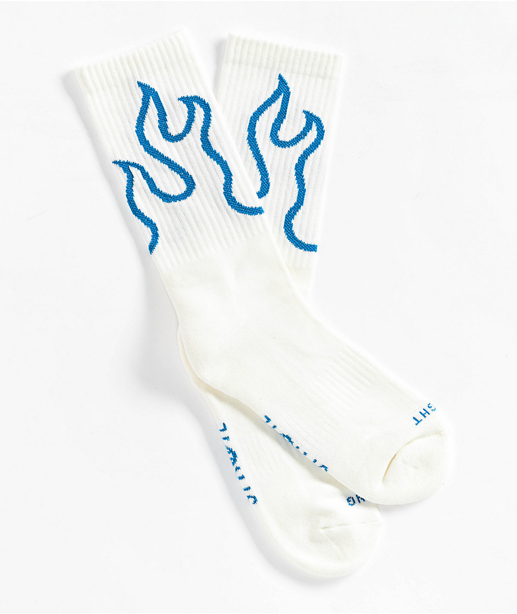 Straye Fuego Blue & White Crew Socks