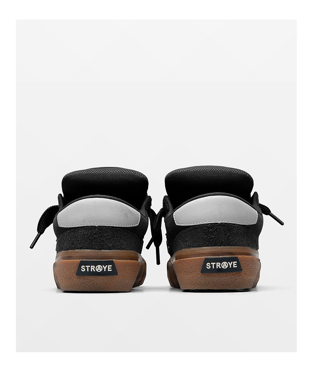 Straye Logan Puff Black & Gum Skate Shoes