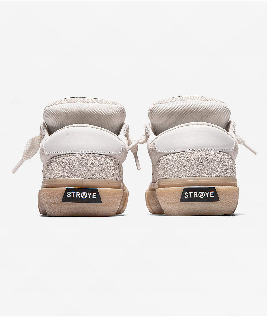 ヤンヤン スケートライン　ホワイトベージュ　26〜26.5センチ Straye Logan Puff Cream & Crepe Skate Shoes at Foxvalley Mall in