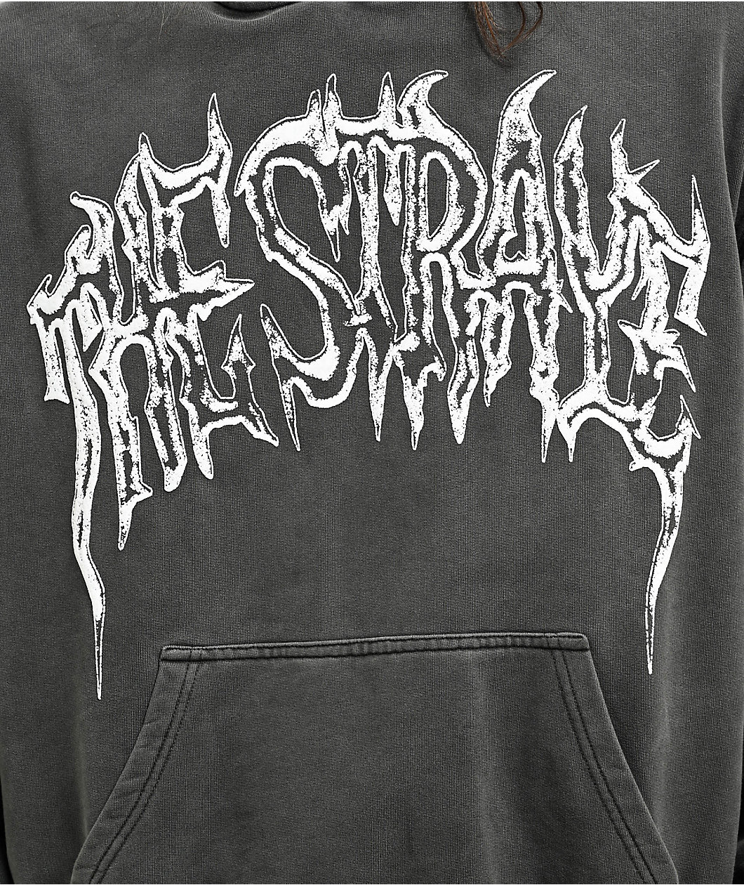 Straye Metal Vintage Black Wash Hoodie