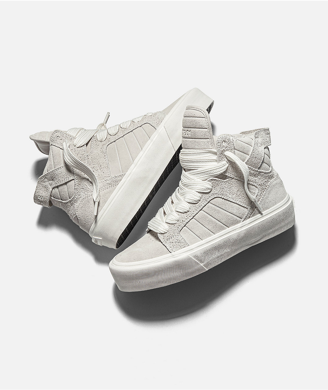 Straye SKTP.01 Cream & White Skate Shoes