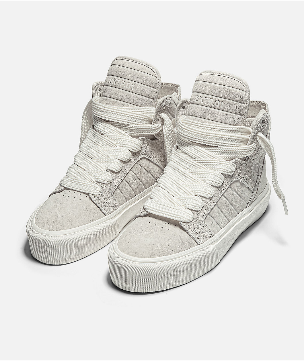 Straye SKTP.01 Cream & White Skate Shoes