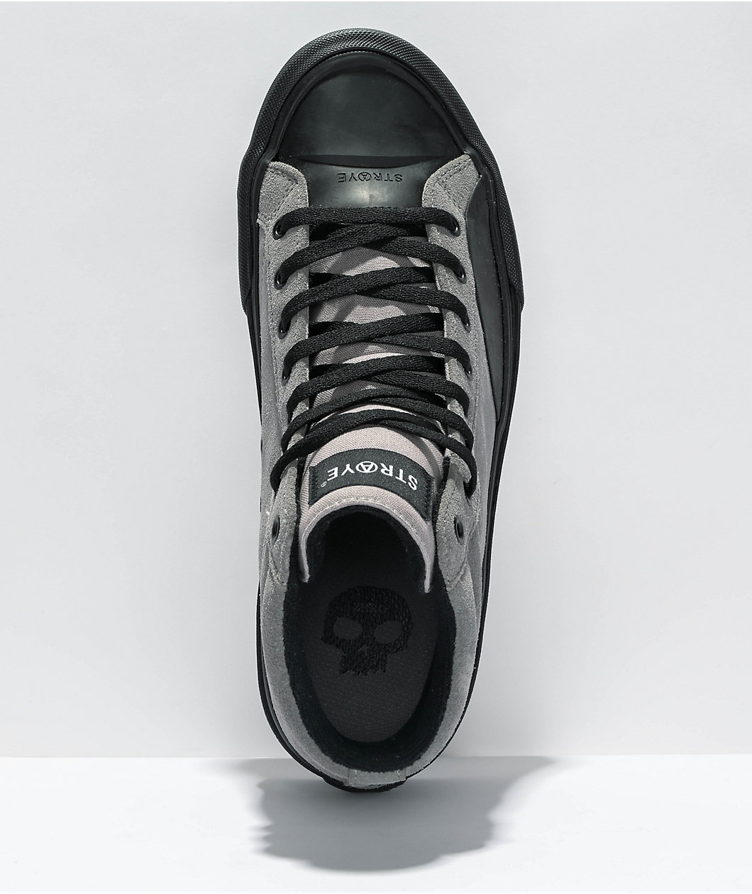 Straye x Zero Venice XR Grey & Black High Top Skate Shoes
