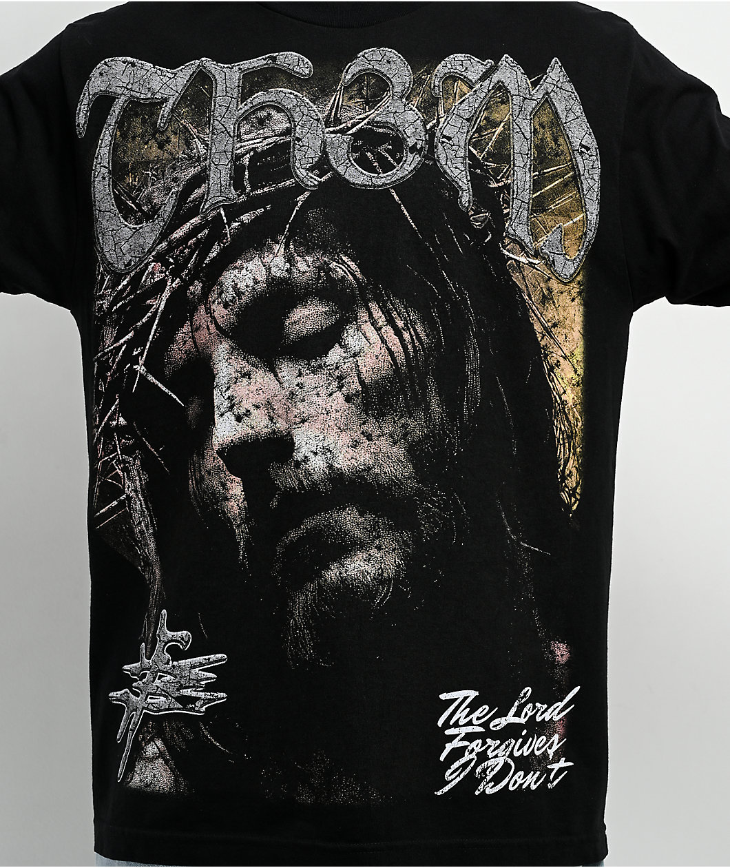 TH3M Forgive Black & White 2fer Long Sleeve T-Shirt