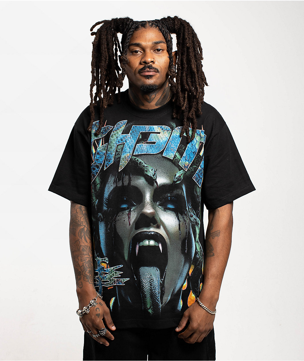 TH3M Medusa Black T-Shirt